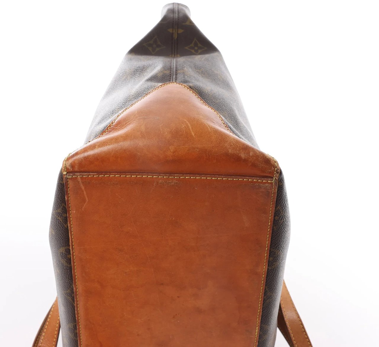 Louis Vuitton Louis Vuitton Cabas Mezzo Monogram Shoulder Bag in Brown M51151 Bruin