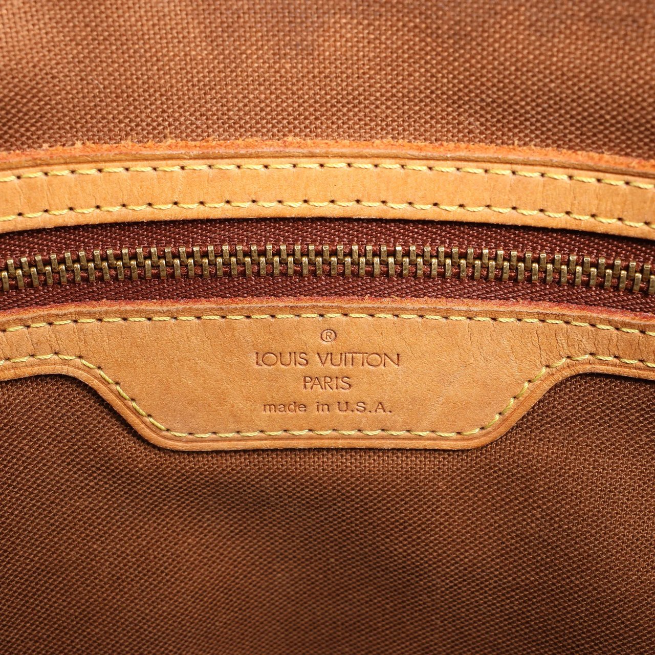 Louis Vuitton Louis Vuitton Cabas Mezzo Monogram Shoulder Bag in Brown M51151 Bruin