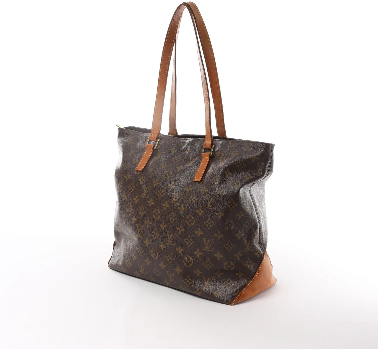 Louis Vuitton Louis Vuitton Cabas Mezzo Monogram Shoulder Bag in Brown M51151 Bruin