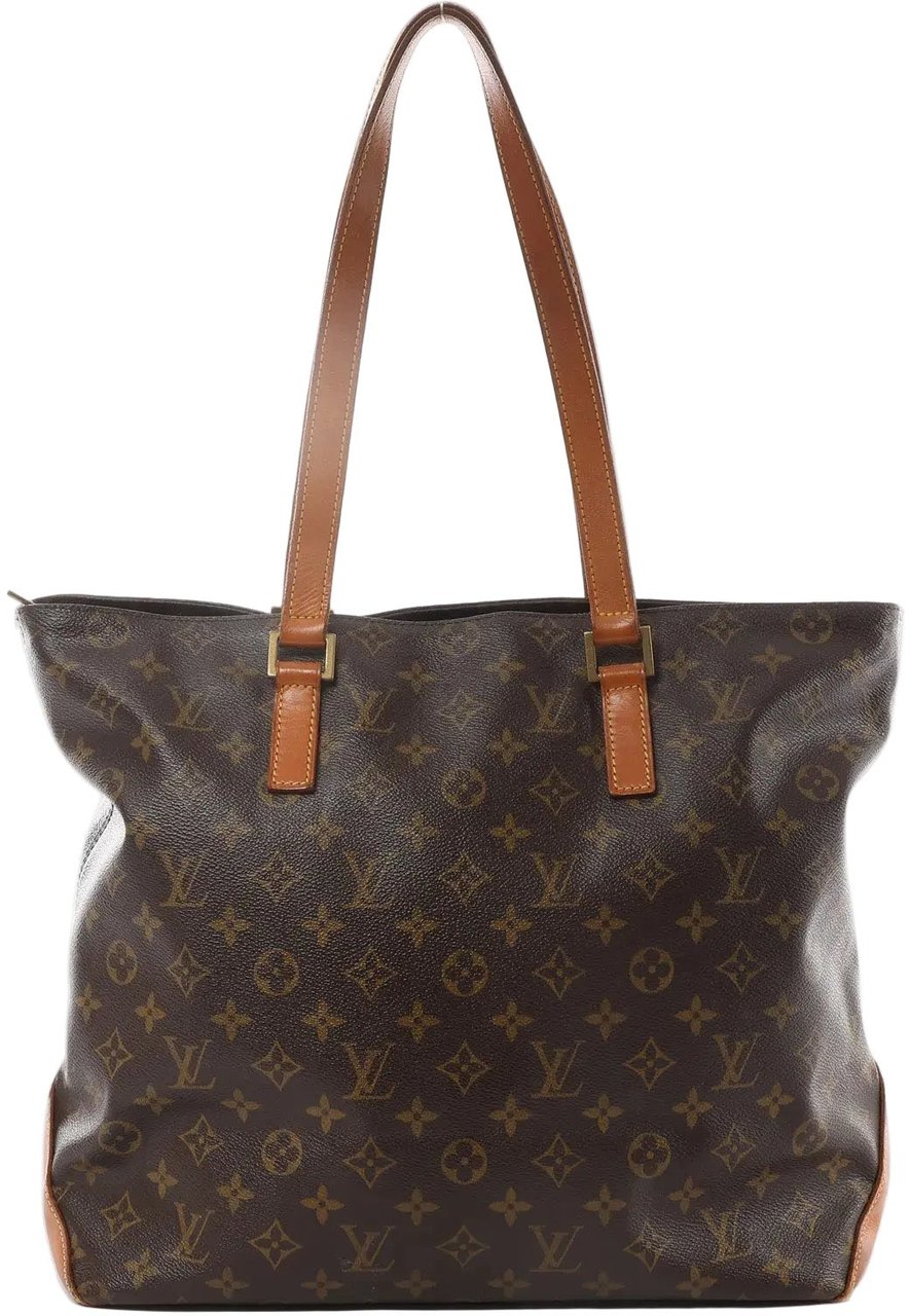 Louis Vuitton Louis Vuitton Cabas Mezzo Monogram Shoulder Bag in Brown M51151 Bruin