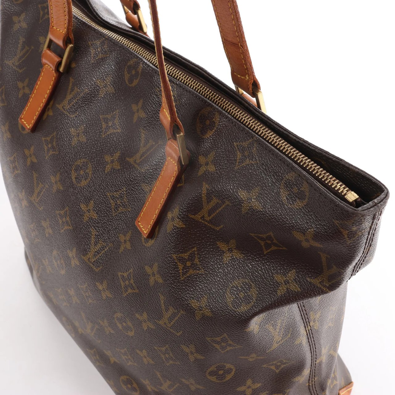 Louis Vuitton Louis Vuitton Cabas Mezzo Monogram Shoulder Bag in Brown M51151 Bruin