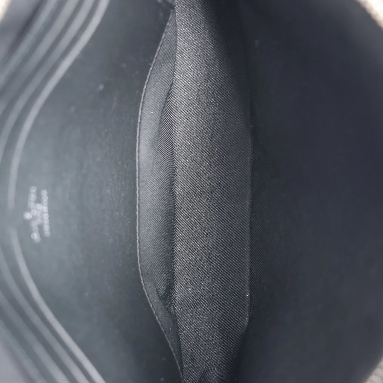 Louis Vuitton Louis Vuitton Pochette Voyage Damier Graphite Clutch in Black x Blue N62260 Blauw