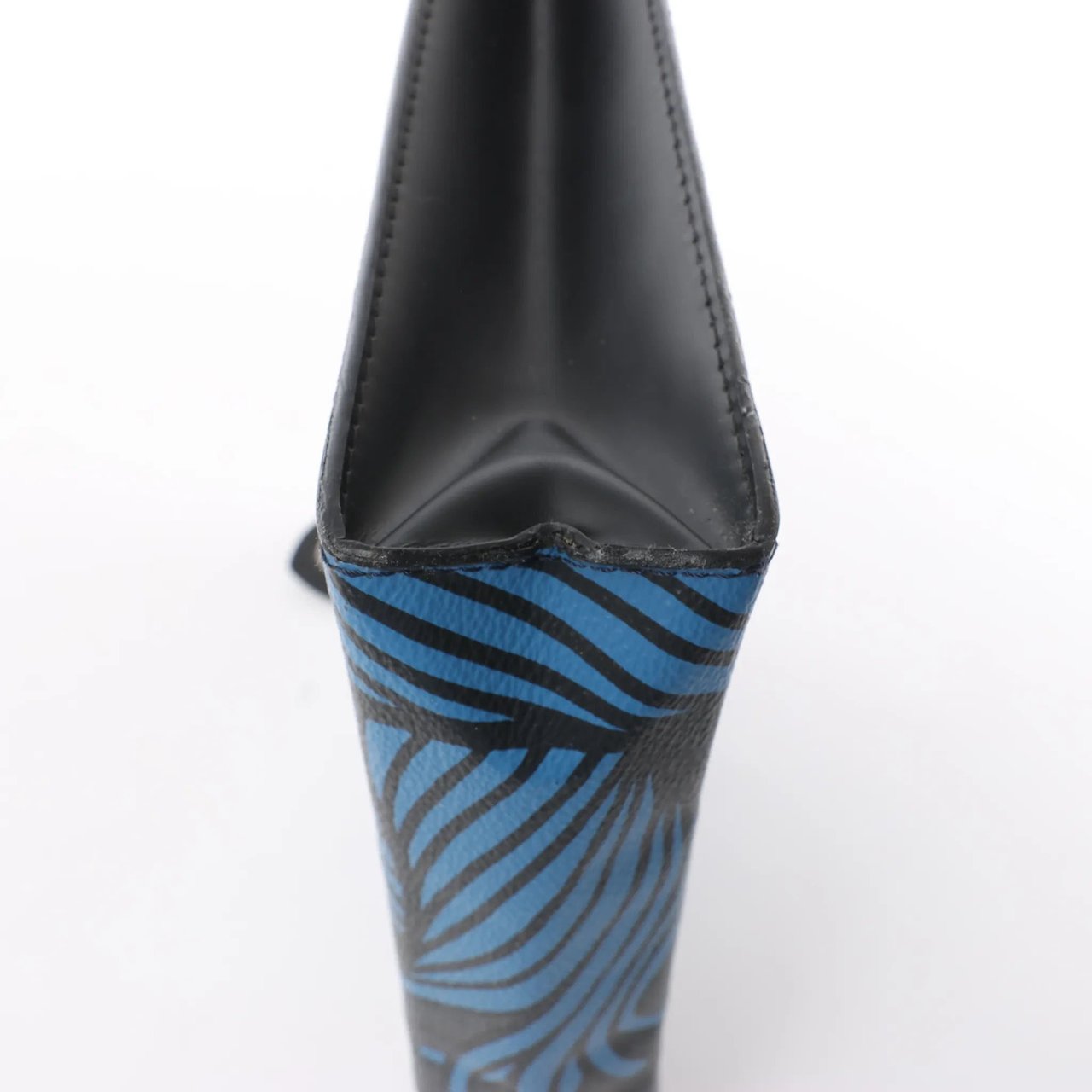 Louis Vuitton Louis Vuitton Pochette Voyage Damier Graphite Clutch in Black x Blue N62260 Blauw