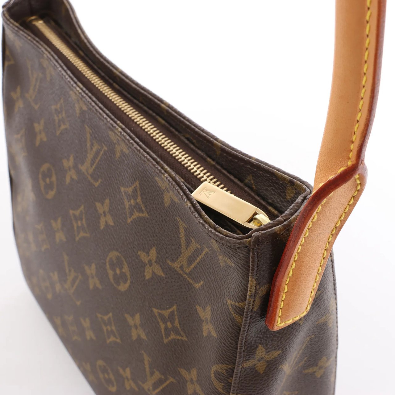 Louis Vuitton Louis Vuitton Looping MM Monogram Canvas Shoulder Bag in Brown M51146 Bruin