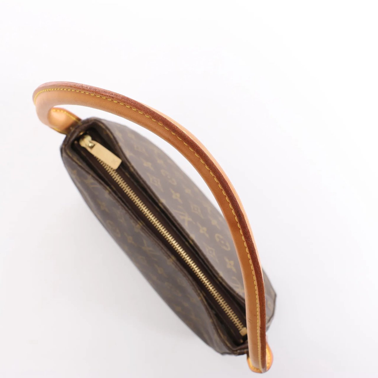 Louis Vuitton Louis Vuitton Looping MM Monogram Canvas Shoulder Bag in Brown M51146 Bruin