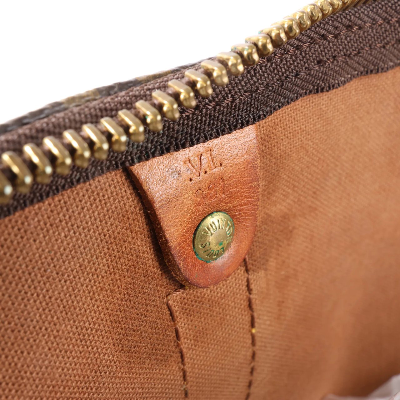 Louis Vuitton Louis Vuitton Keepall Bandoulière 50 Monogram Canvas Travel Bag in Brown M41416 Bruin