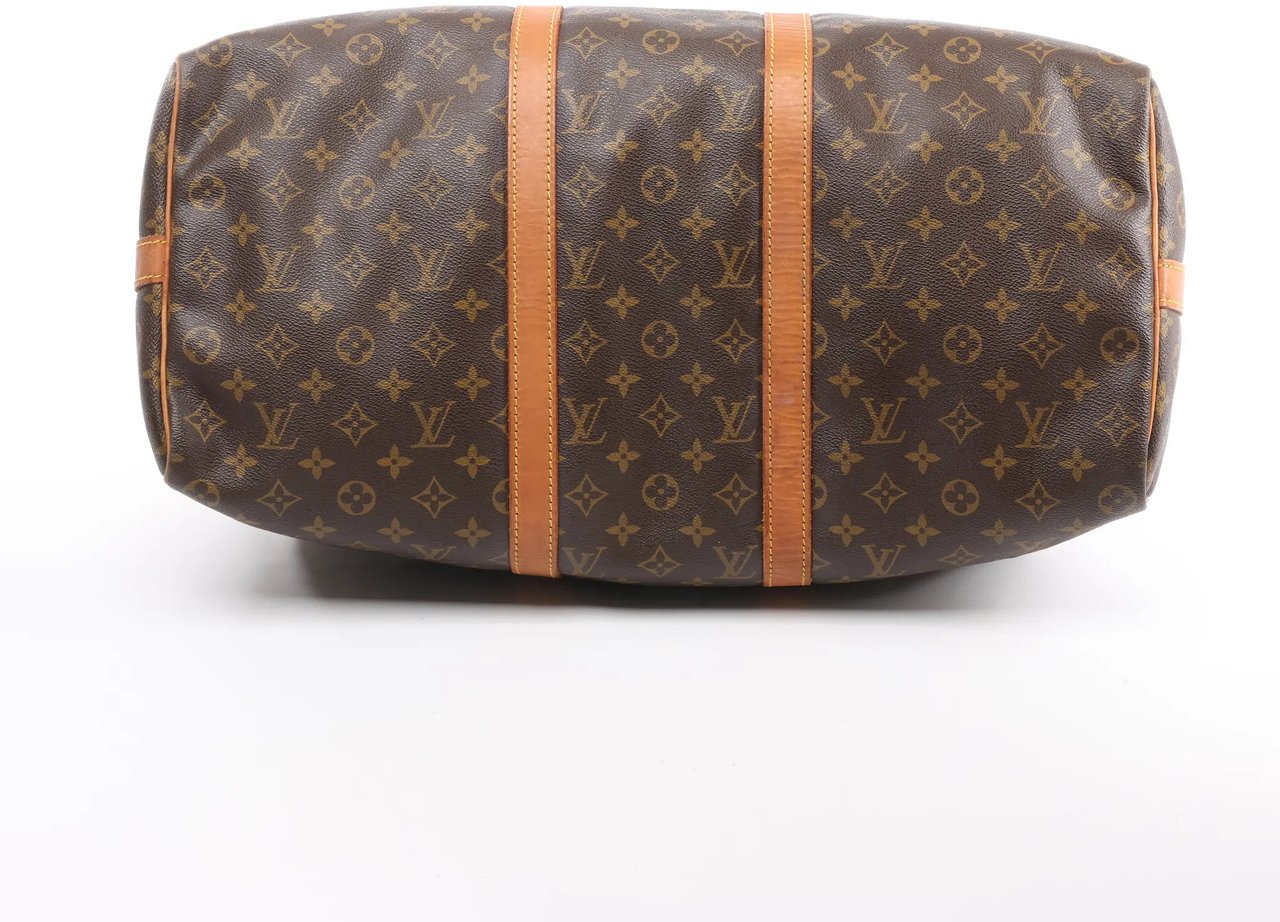 Louis Vuitton Louis Vuitton Keepall Bandoulière 50 Monogram Canvas Travel Bag in Brown M41416 Bruin