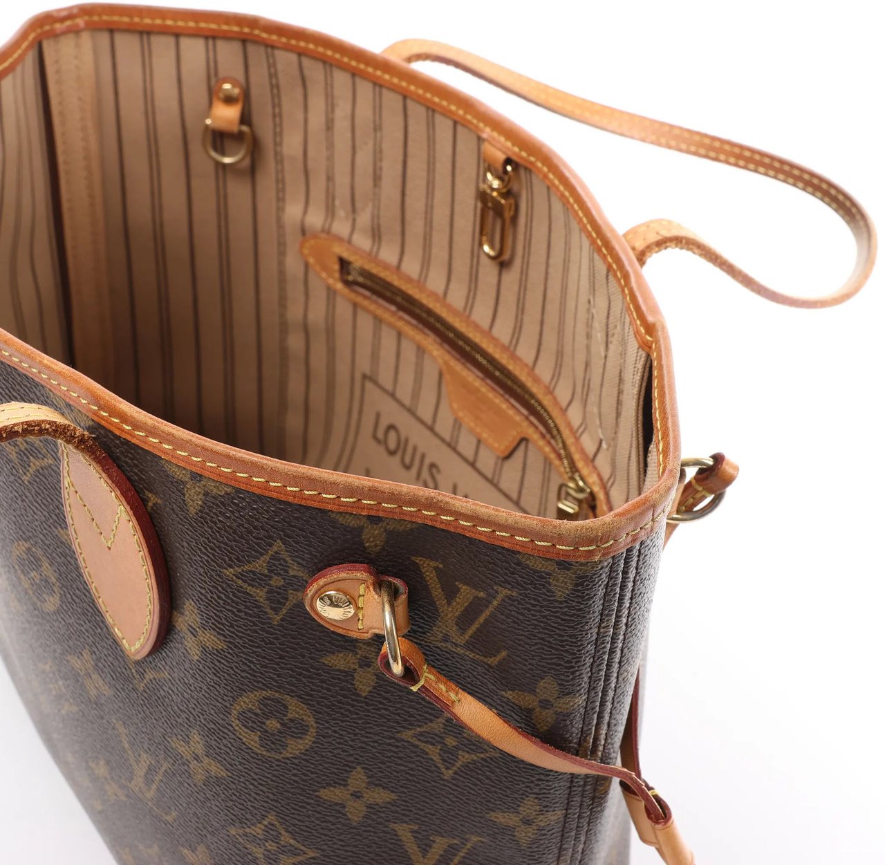 Louis Vuitton Louis Vuitton Neverfull PM Monogram Canvas Shoulder Bag in Brown M41000 Bruin
