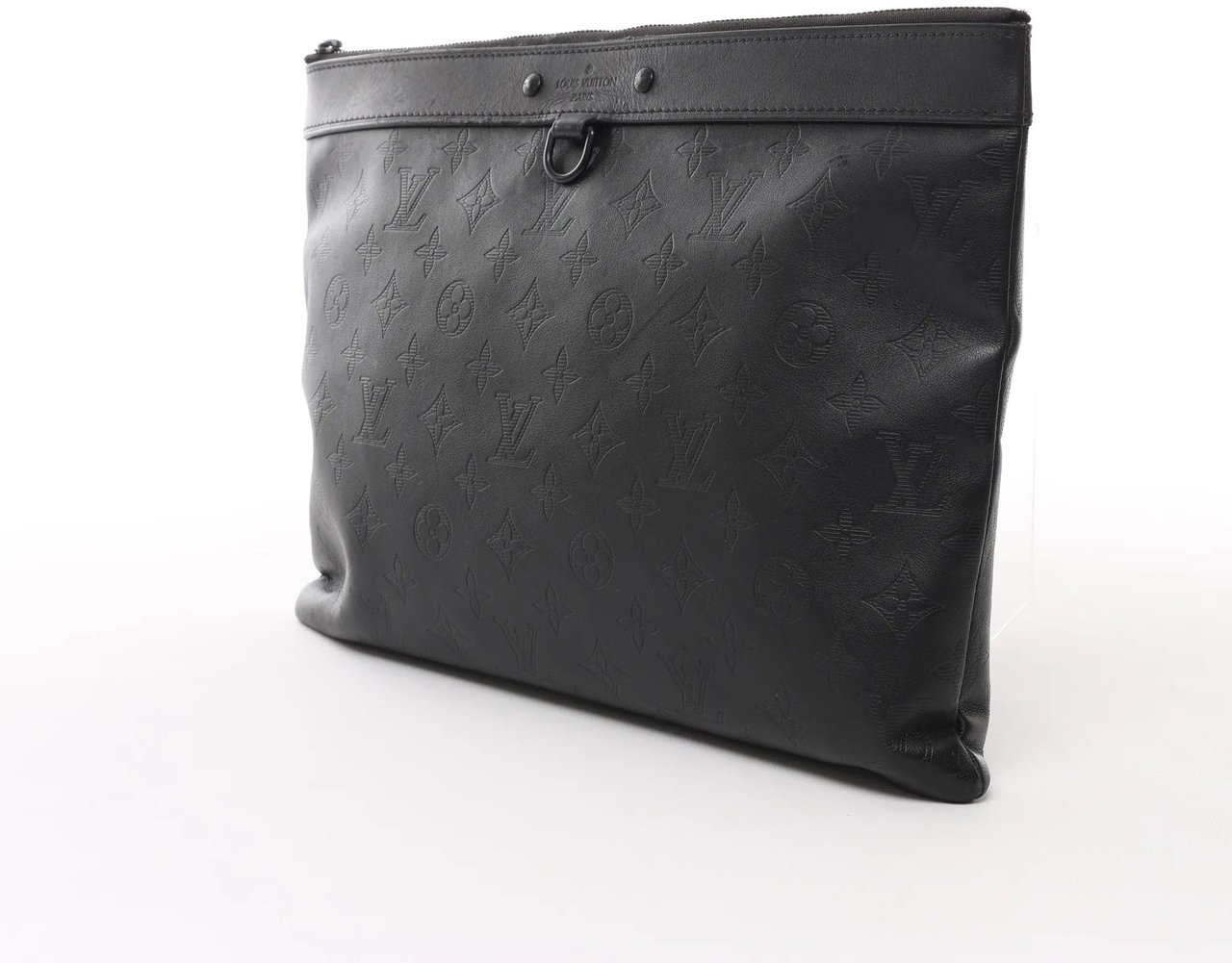 Louis Vuitton Louis Vuitton Pochette Discovery Monogram Shadow Clutch in Black M62903 Zwart