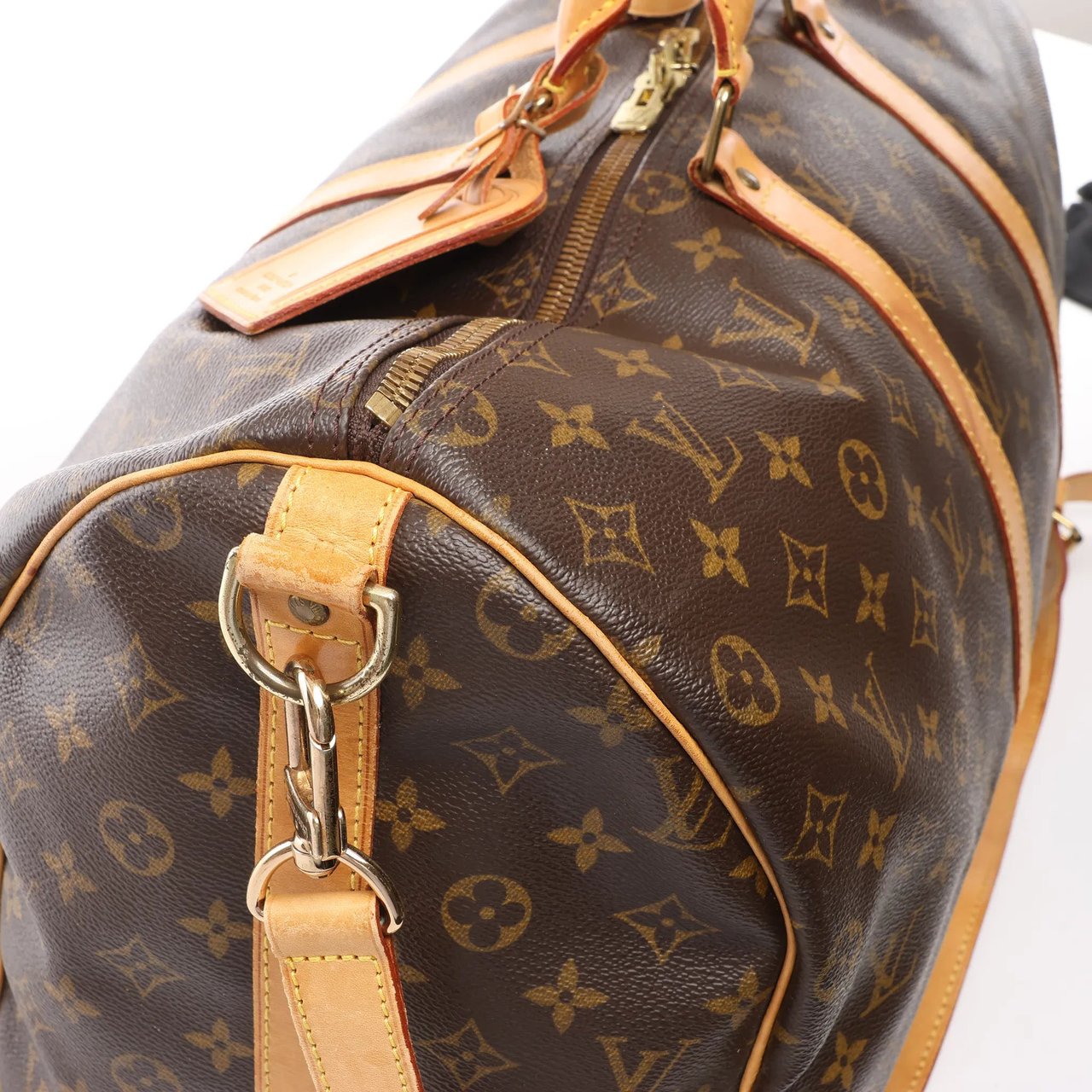 Louis Vuitton Louis Vuitton Keepall Bandoulière 50 Monogram Canvas Travel Bag in Brown M41416 Bruin