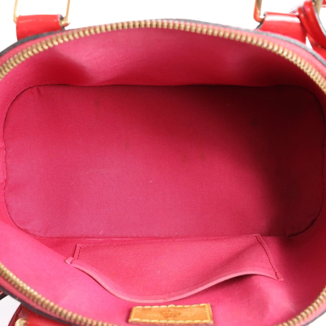 Louis Vuitton Louis Vuitton Alma BB Monogram Vernis 2Way Handbag in Red M91606 Rood