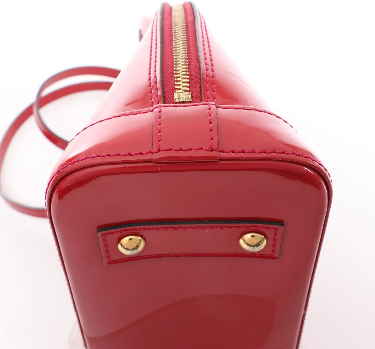 Louis Vuitton Louis Vuitton Alma BB Monogram Vernis 2Way Handbag in Red M91606 Rood