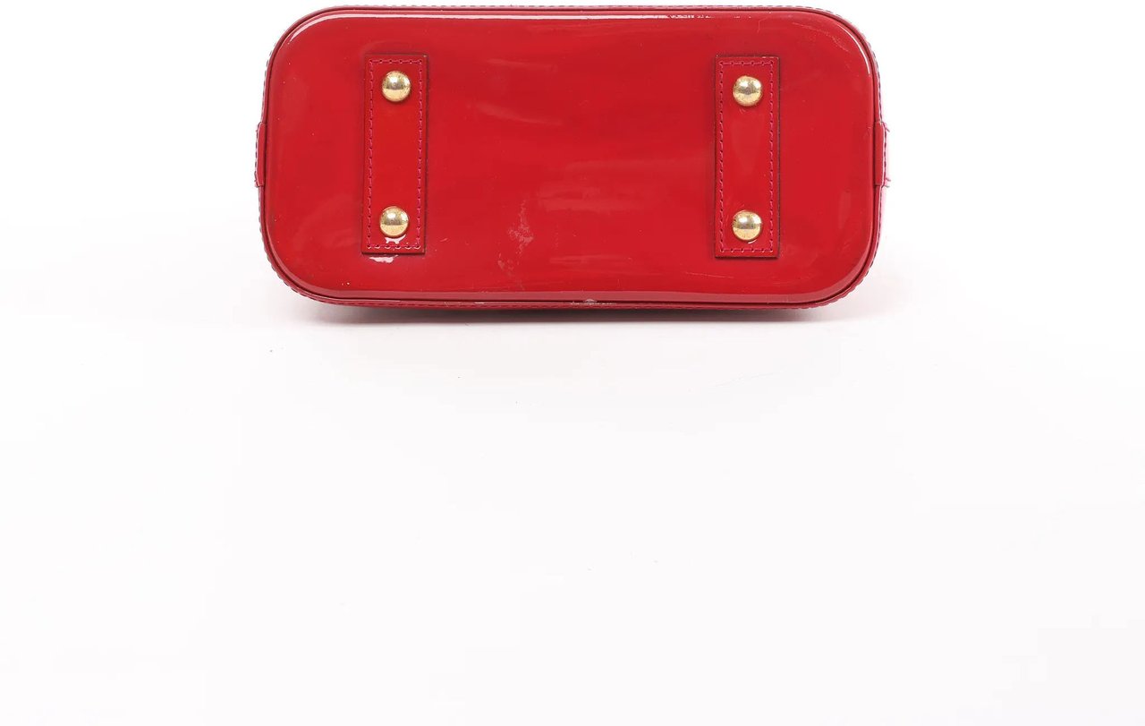 Louis Vuitton Louis Vuitton Alma BB Monogram Vernis 2Way Handbag in Red M91606 Rood
