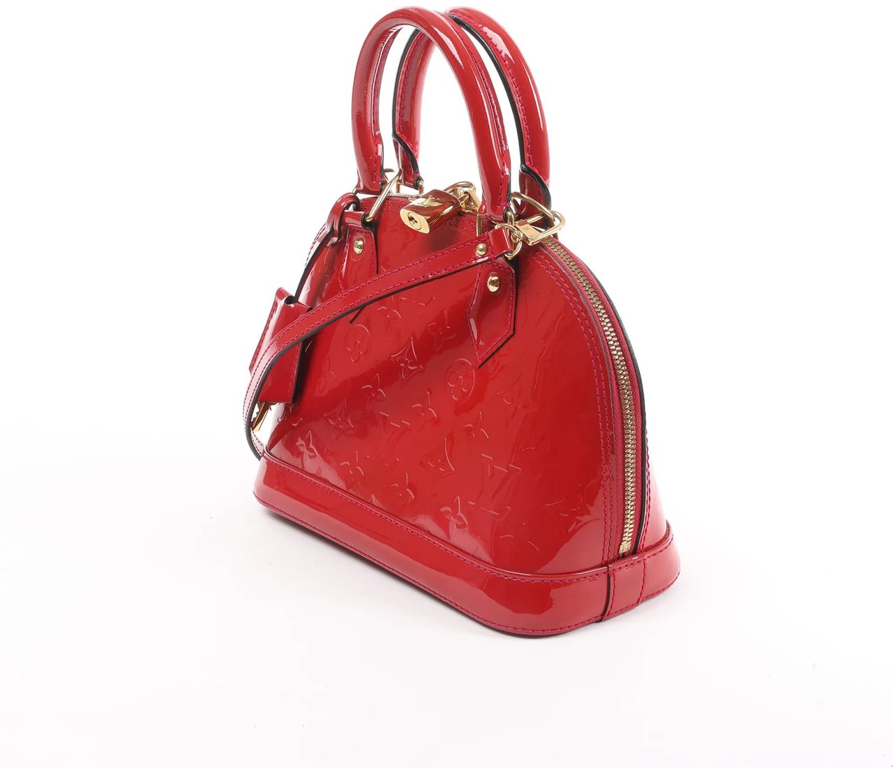 Louis Vuitton Louis Vuitton Alma BB Monogram Vernis 2Way Handbag in Red M91606 Rood