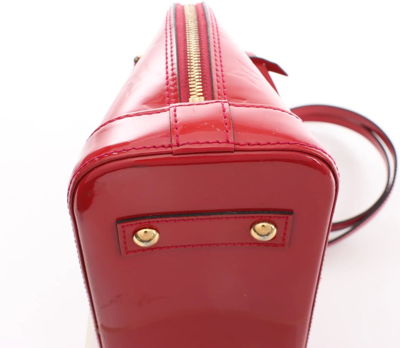 Louis Vuitton Louis Vuitton Alma BB Monogram Vernis 2Way Handbag in Red M91606 Rood