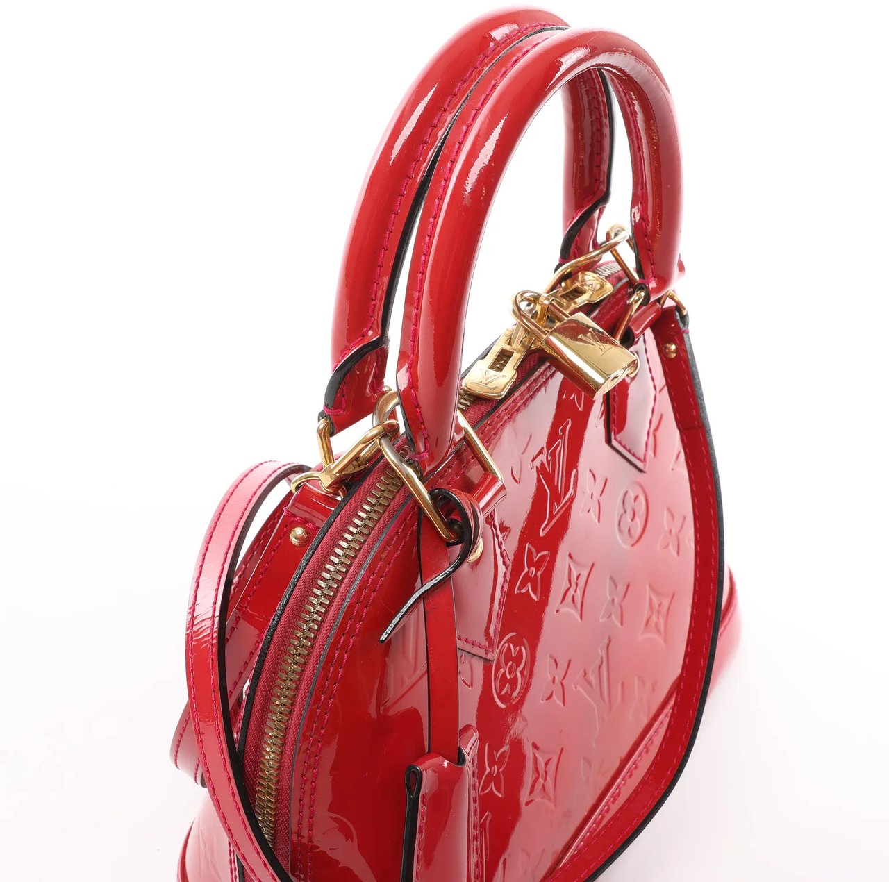 Louis Vuitton Louis Vuitton Alma BB Monogram Vernis 2Way Handbag in Red M91606 Rood