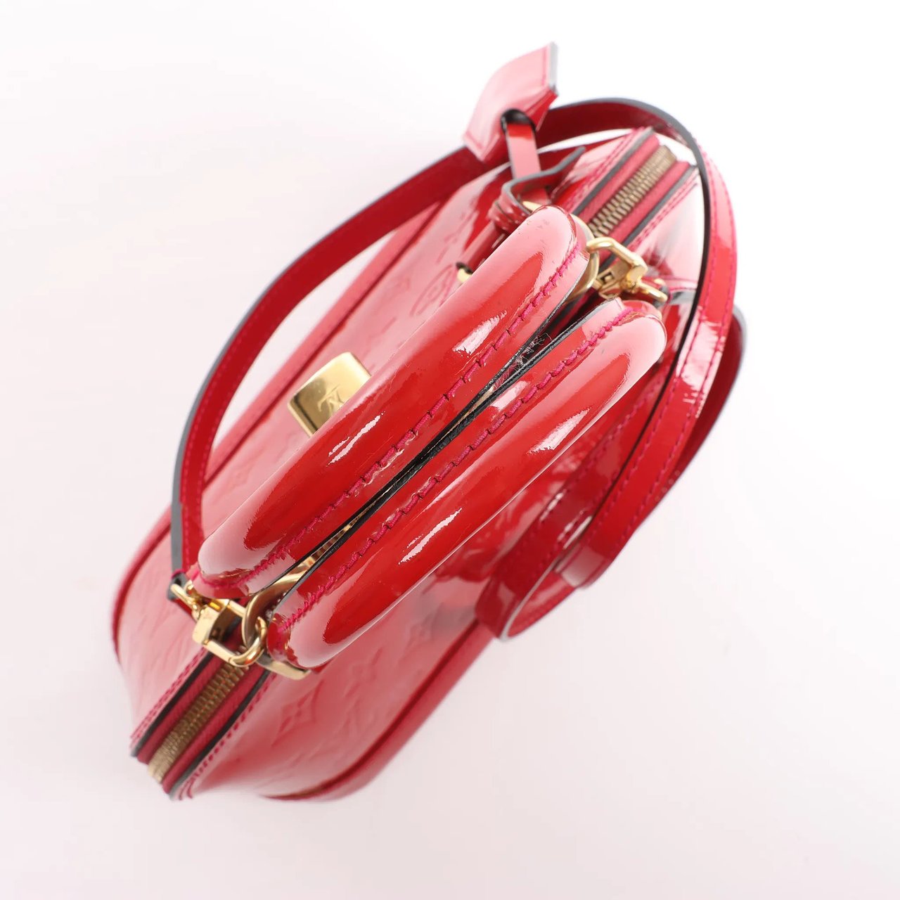 Louis Vuitton Louis Vuitton Alma BB Monogram Vernis 2Way Handbag in Red M91606 Rood