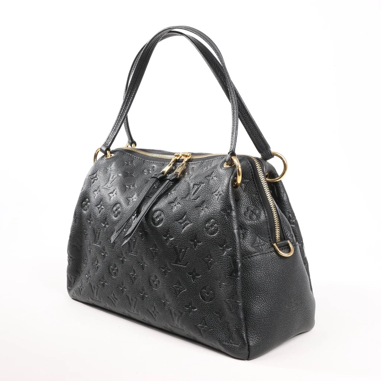 Louis Vuitton Louis Vuitton Pontheiu Monogram Empreinte Shoulder Bag in Black M43719 Zwart
