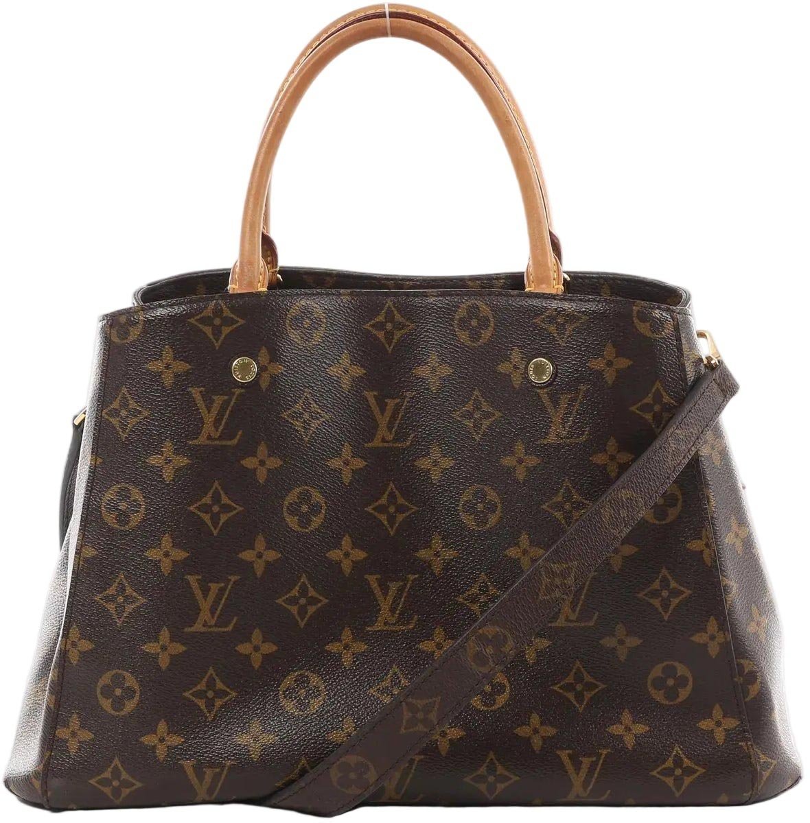 Louis Vuitton Louis Vuitton Montaigne MM Monogram Canvas 2Way Handbag in Brown M41056 Bruin