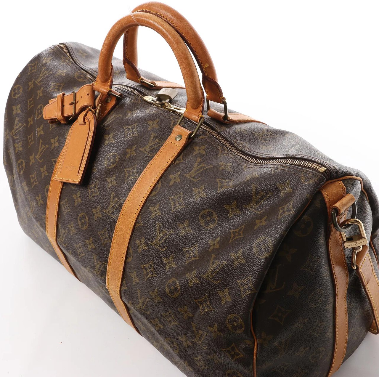 Louis Vuitton Louis Vuitton Keepall Bandoulière 50 Monogram Canvas Travel Bag in Brown M41416 Bruin