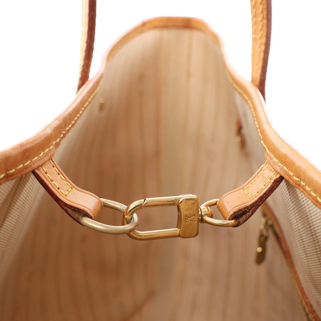 Louis Vuitton Louis Vuitton Neverfull MM Damier Azur Shoulder Bag in Beige N51107 Beige