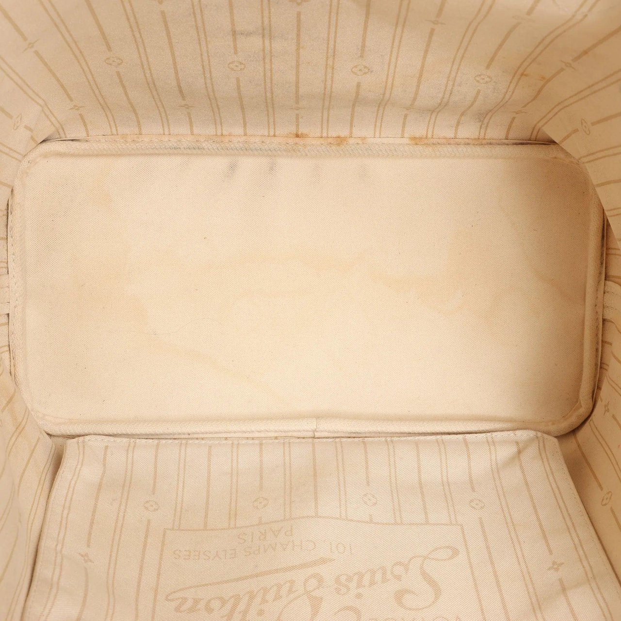 Louis Vuitton Louis Vuitton Neverfull MM Damier Azur Shoulder Bag in Beige N51107 Beige