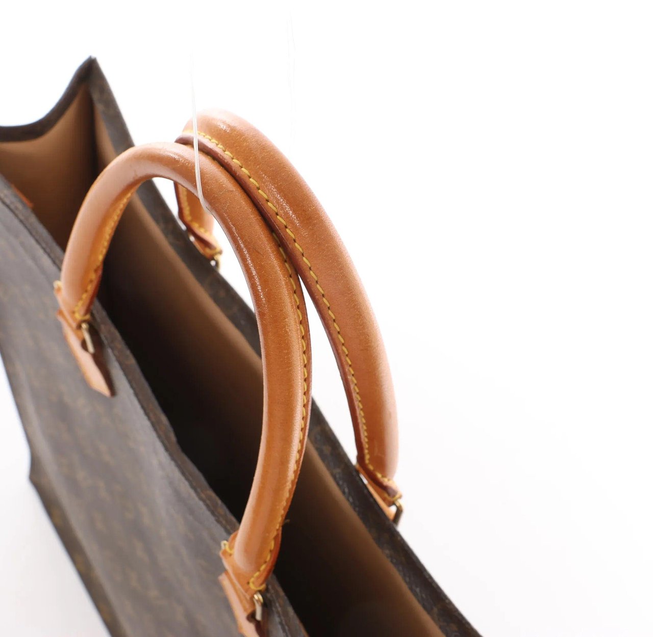 Louis Vuitton Louis Vuitton Sac Plat Monogram Canvas Handbag in Brown M51140 Bruin