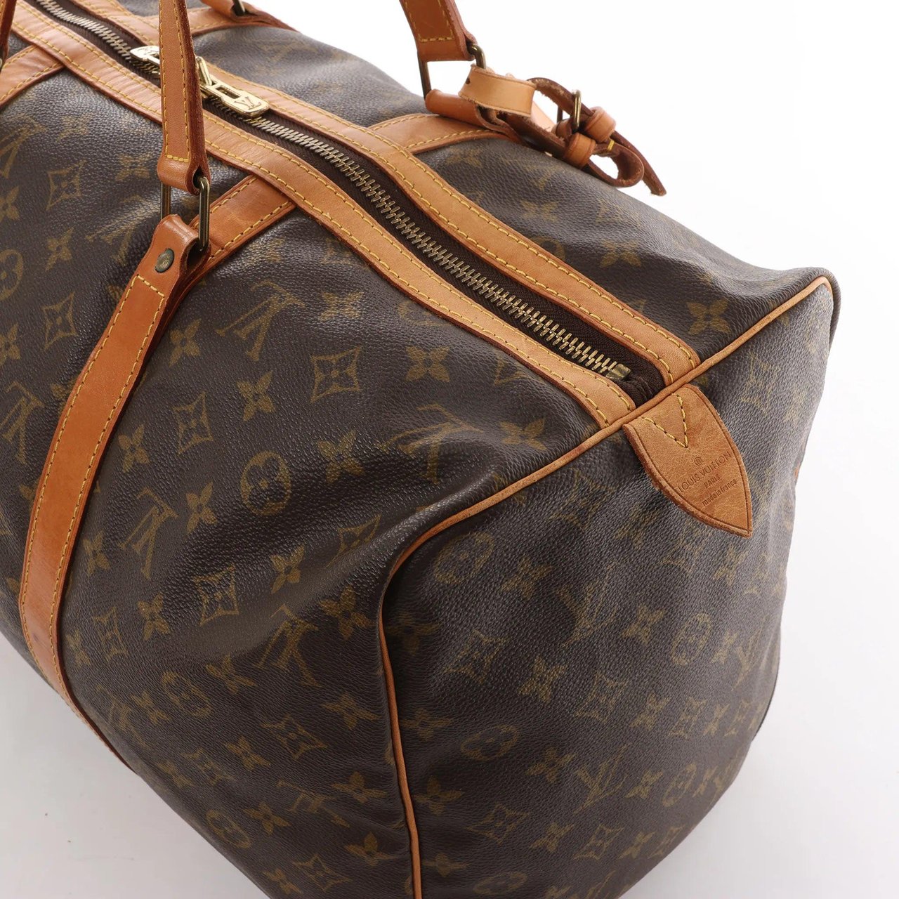 Louis Vuitton Louis Vuitton Sac Souple 45 Monogram Canvas Travel Bag in Brown M41624 Bruin