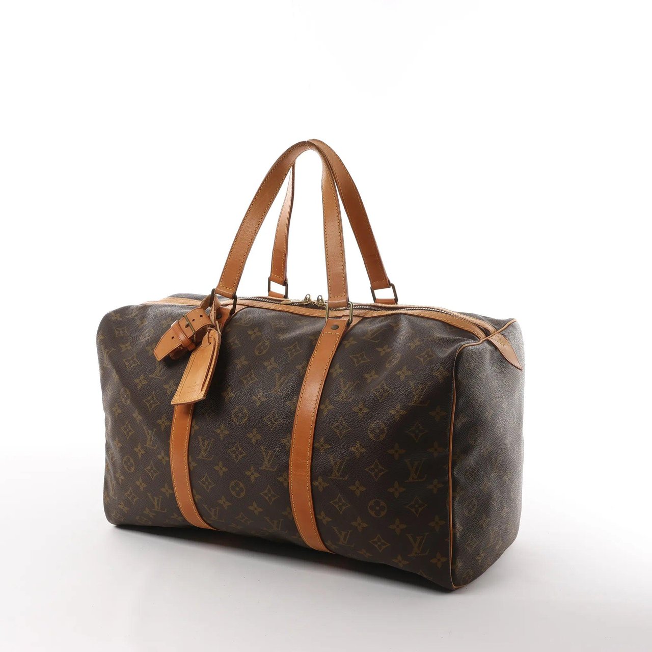 Louis Vuitton Louis Vuitton Sac Souple 45 Monogram Canvas Travel Bag in Brown M41624 Bruin