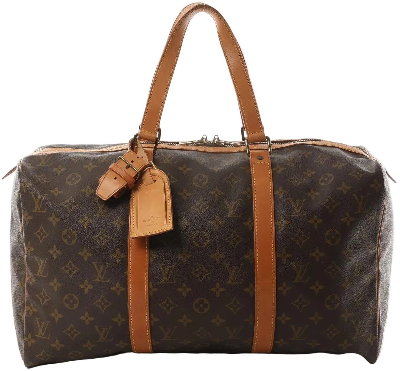 Louis Vuitton Louis Vuitton Sac Souple 45 Monogram Canvas Travel Bag in Brown M41624 Bruin