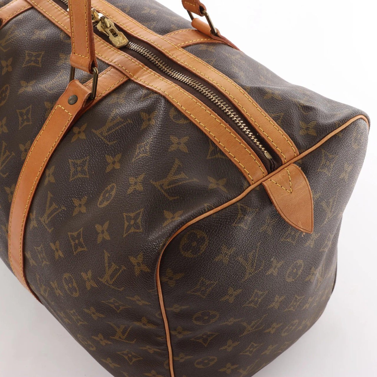 Louis Vuitton Louis Vuitton Sac Souple 45 Monogram Canvas Travel Bag in Brown M41624 Bruin