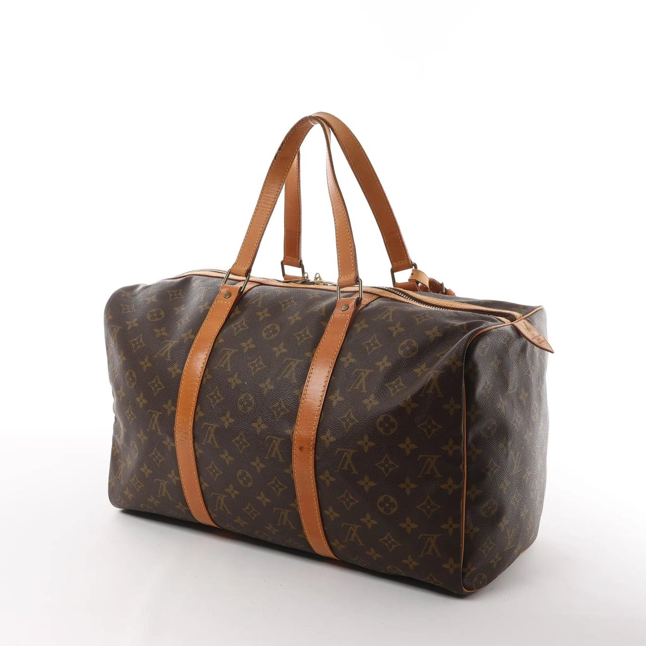 Louis Vuitton Louis Vuitton Sac Souple 45 Monogram Canvas Travel Bag in Brown M41624 Bruin