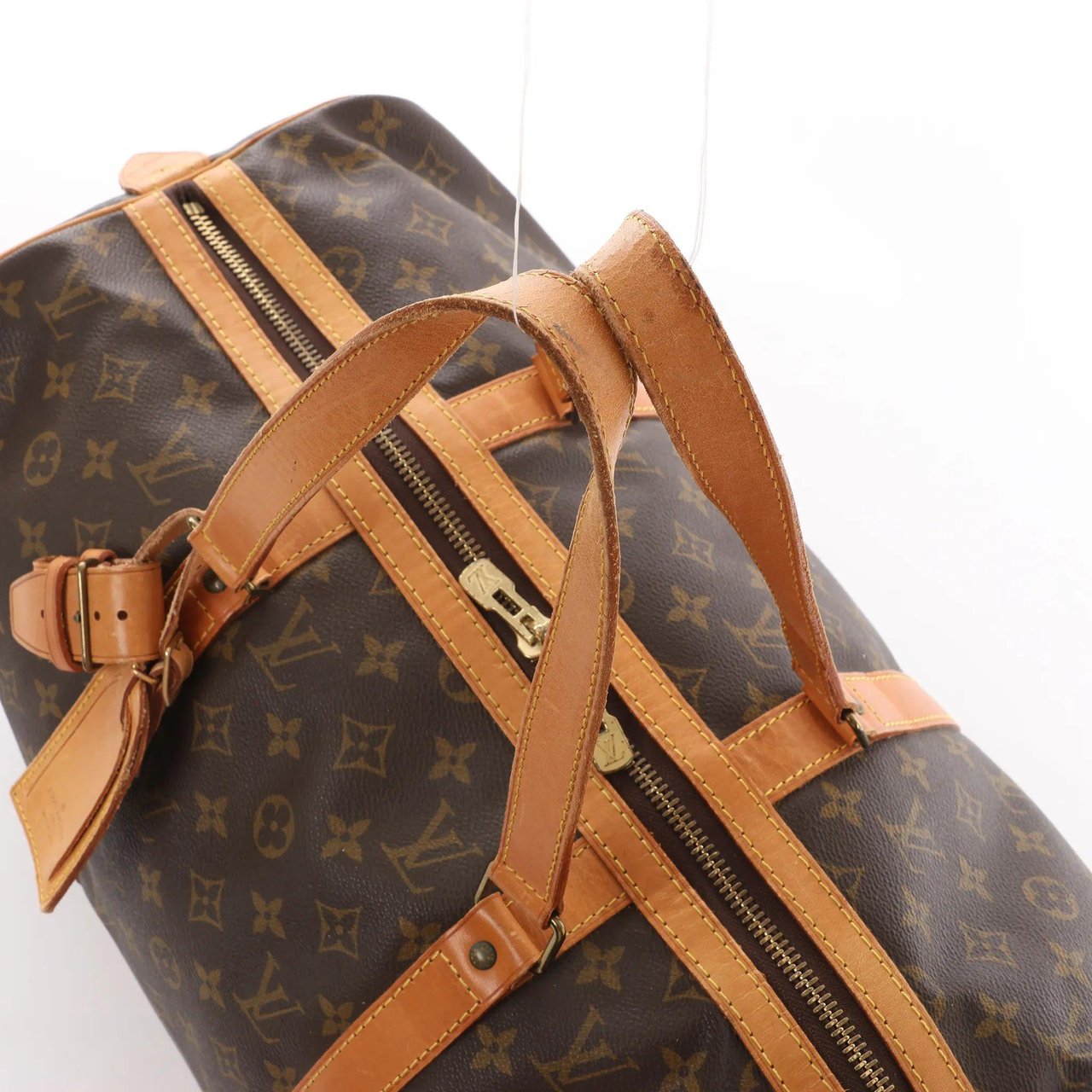 Louis Vuitton Louis Vuitton Sac Souple 45 Monogram Canvas Travel Bag in Brown M41624 Bruin