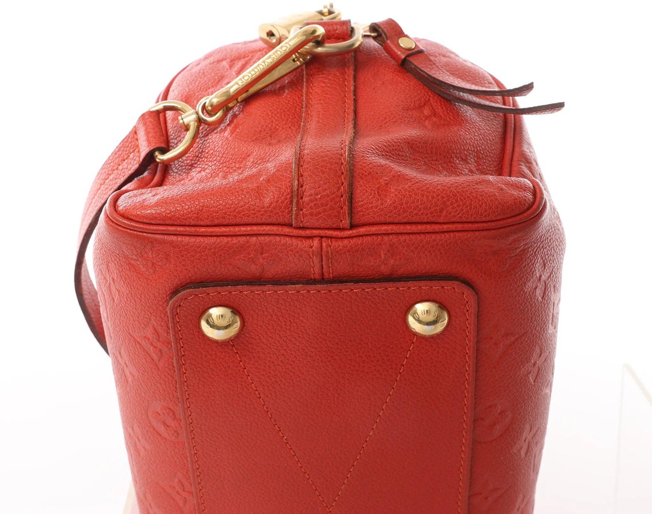 Louis Vuitton Louis Vuitton Speedy Bandoulière 25 Monogram Empreinte Handbag in Red M40758 Rood