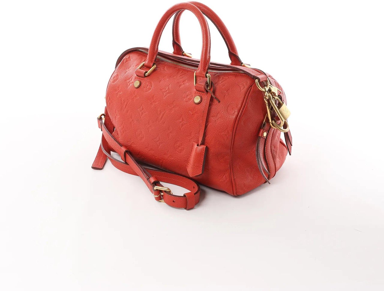 Louis Vuitton Louis Vuitton Speedy Bandoulière 25 Monogram Empreinte Handbag in Red M40758 Rood
