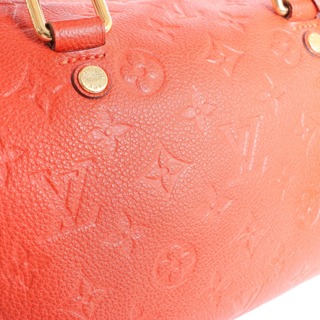 Louis Vuitton Louis Vuitton Speedy Bandoulière 25 Monogram Empreinte Handbag in Red M40758 Rood