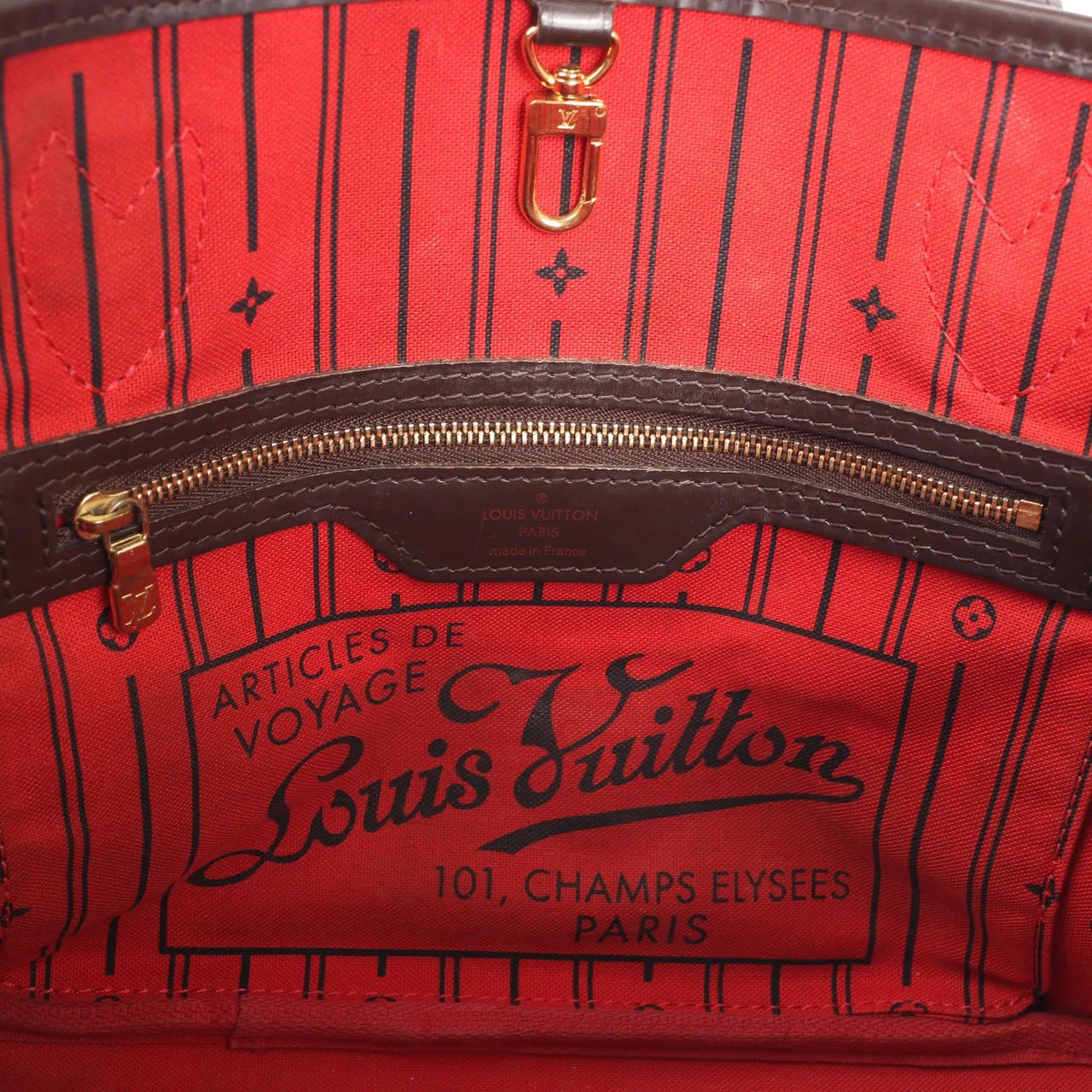 Louis Vuitton Louis Vuitton Damier Ebene Neverfull PM Shoulder Bag in Brown N51109 Bruin