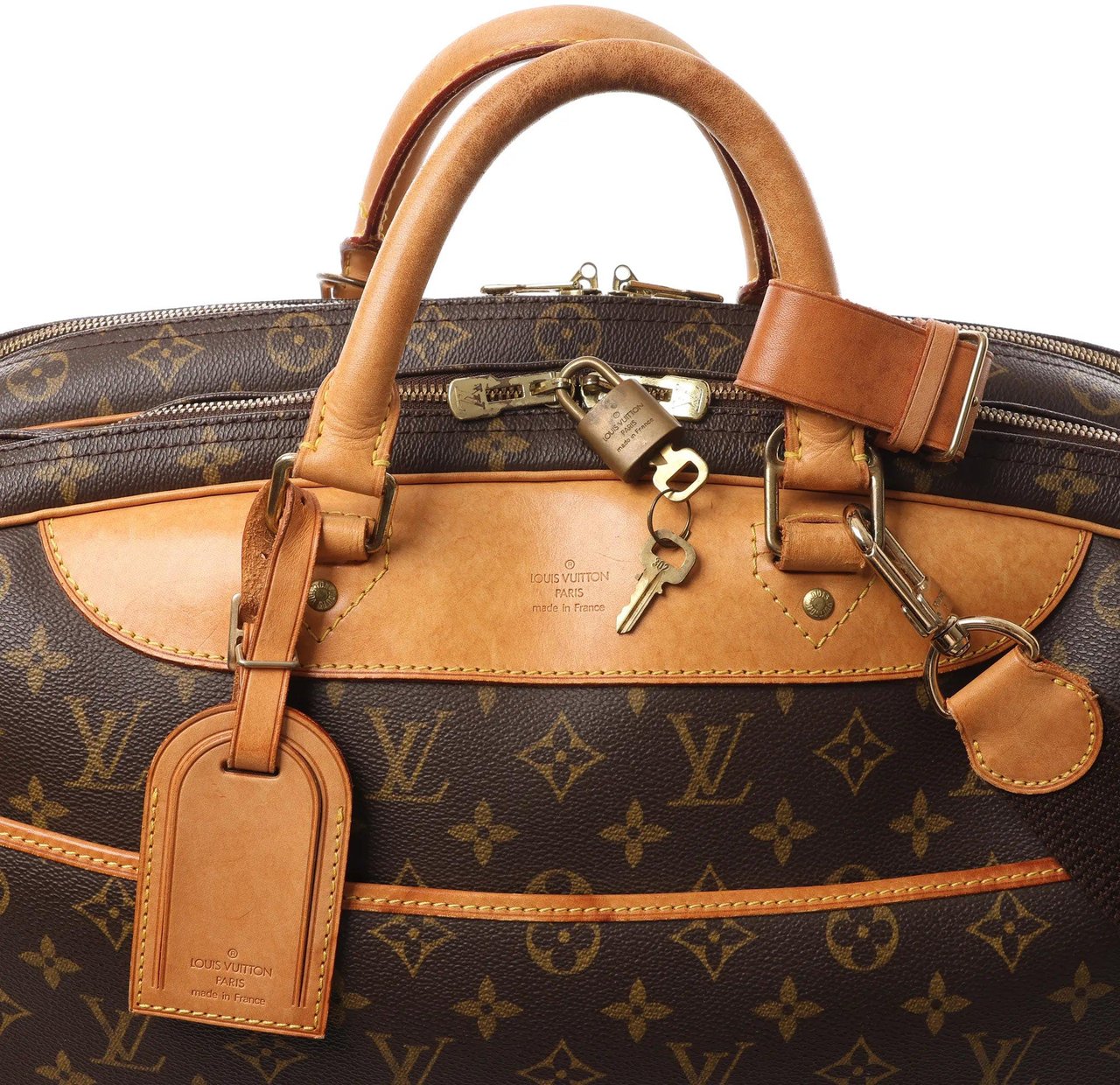 Louis Vuitton Louis Vuitton Alize Monogram Canvas 2 Poches Travel Bag in Brown M41399 Bruin