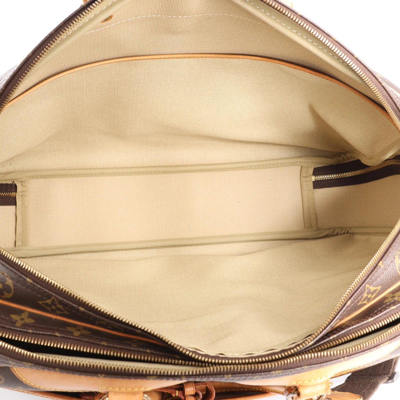 Louis Vuitton Louis Vuitton Alize Monogram Canvas 2 Poches Travel Bag in Brown M41399 Bruin