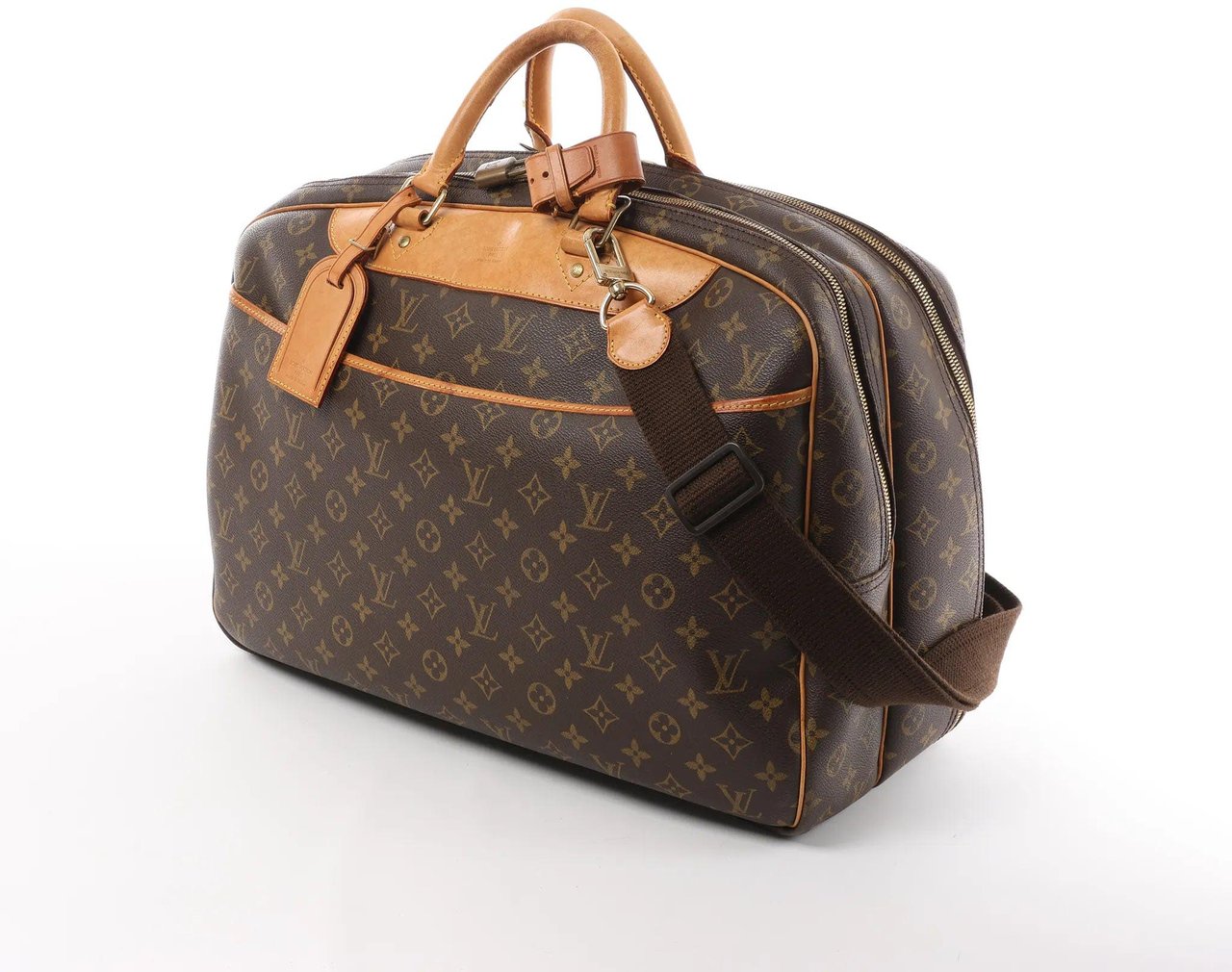 Louis Vuitton Louis Vuitton Alize Monogram Canvas 2 Poches Travel Bag in Brown M41399 Bruin