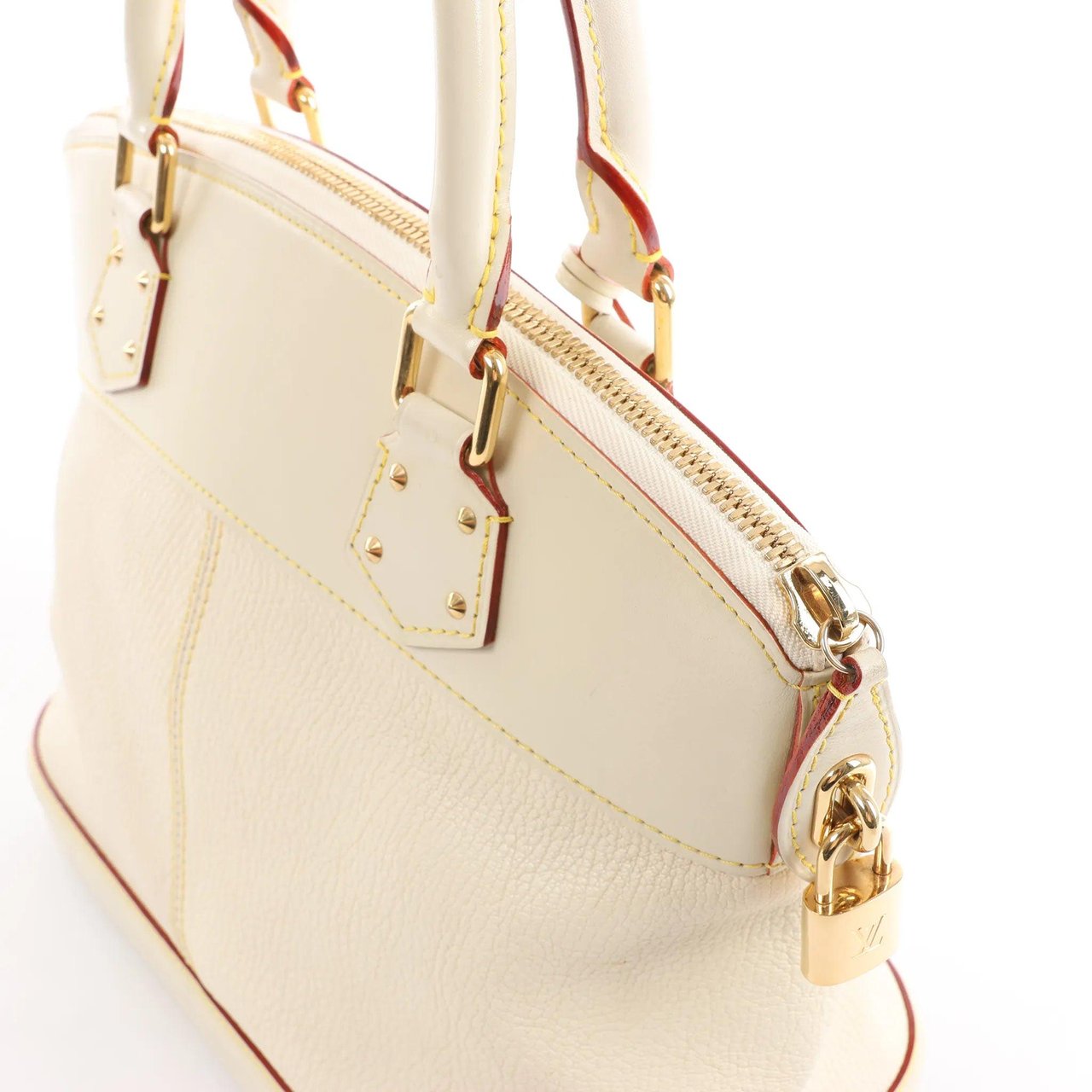 Louis Vuitton Louis Vuitton Lockit PM Suhali Handbag in White M91887 Divers