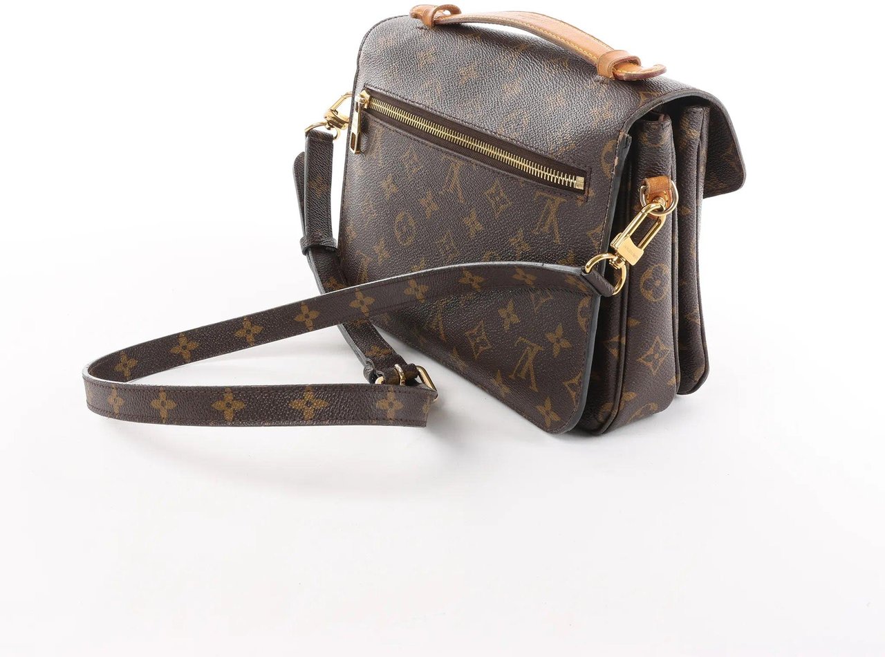 Louis Vuitton Louis Vuitton Metis MM Pochette Monogram Canvas Crossbody Bag in Brown M44875 Bruin