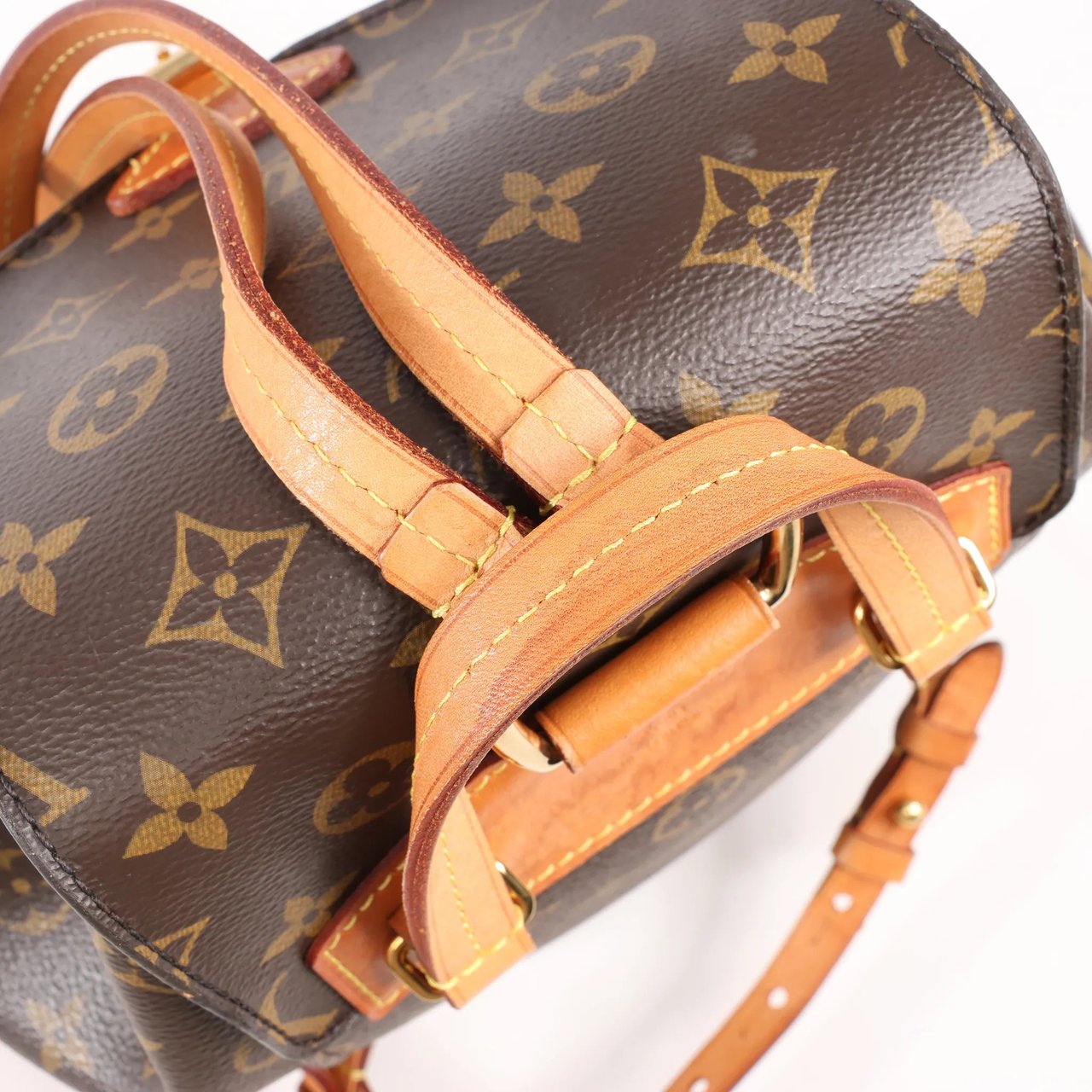 Louis Vuitton Louis Vuitton Monogram Canvas Monsley Backpack in Brown M43431 Bruin