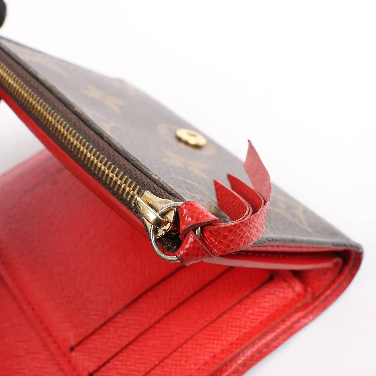 Louis Vuitton Louis Vuitton Monogram Portefeuille Victorine Lovely Bird in Red M67244 Bruin