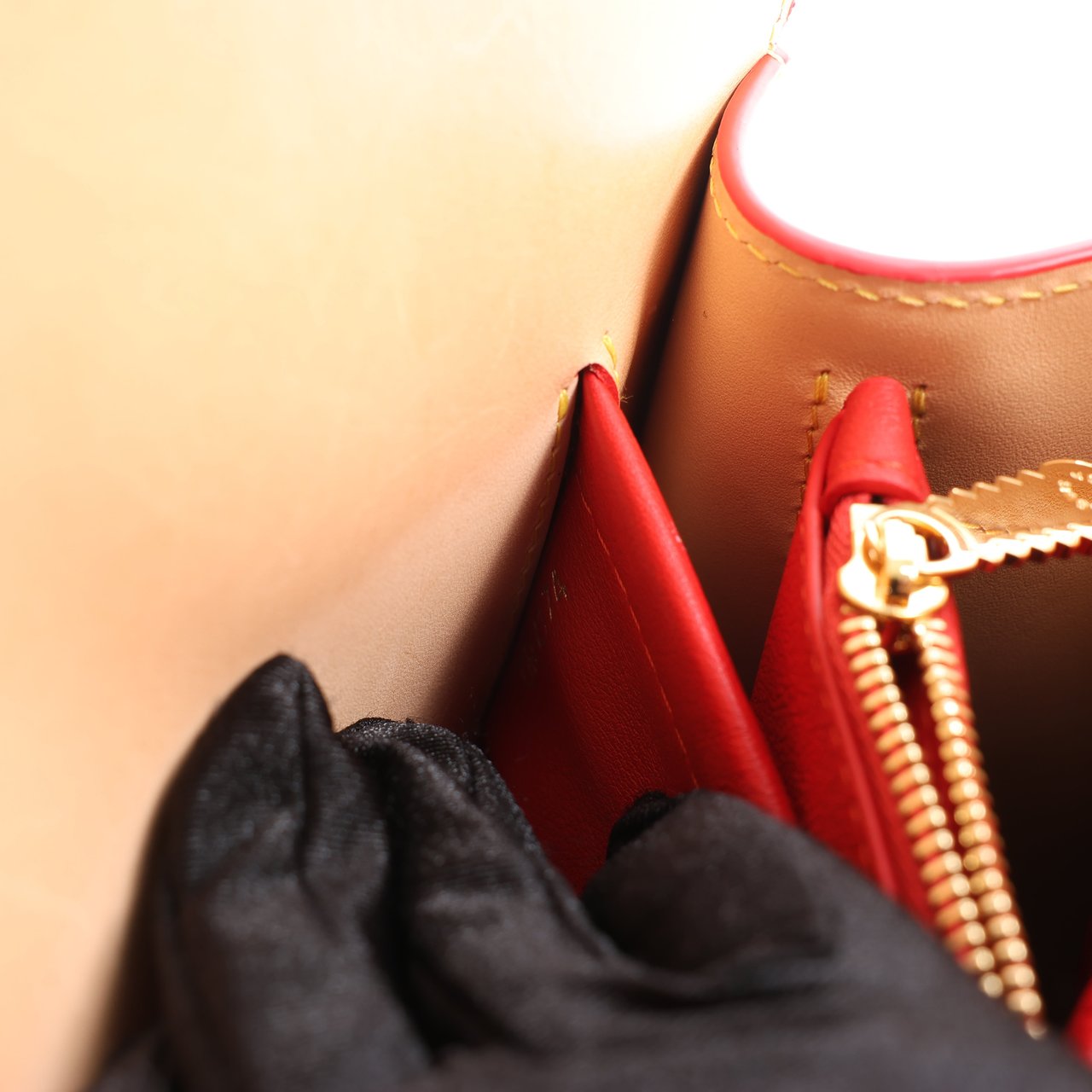 Louis Vuitton Louis Vuitton x Christian Louboutin Monogram Iconoclast Handbag in Brown x Red M41234 Divers