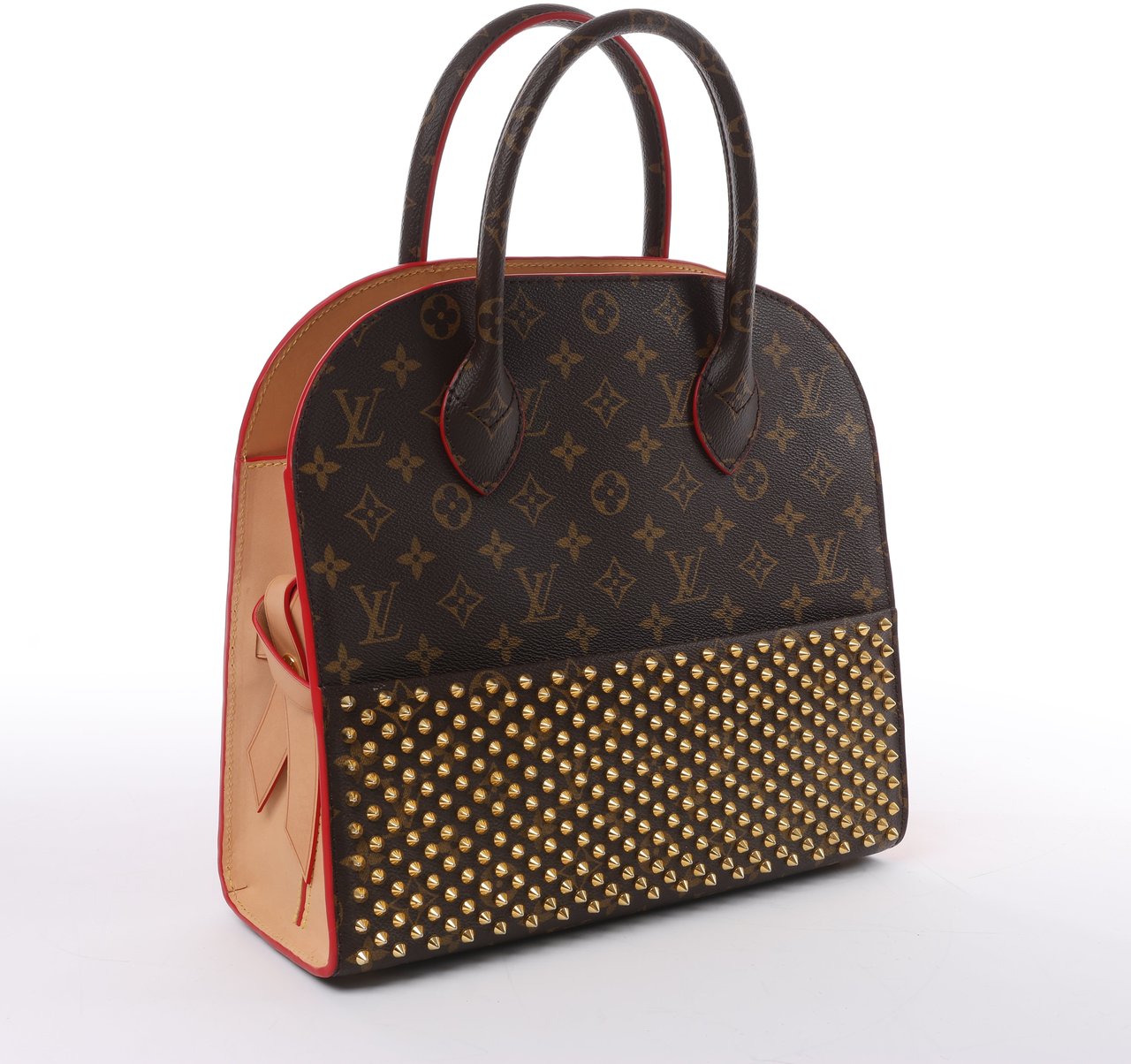 Louis Vuitton Louis Vuitton x Christian Louboutin Monogram Iconoclast Handbag in Brown x Red M41234 Divers