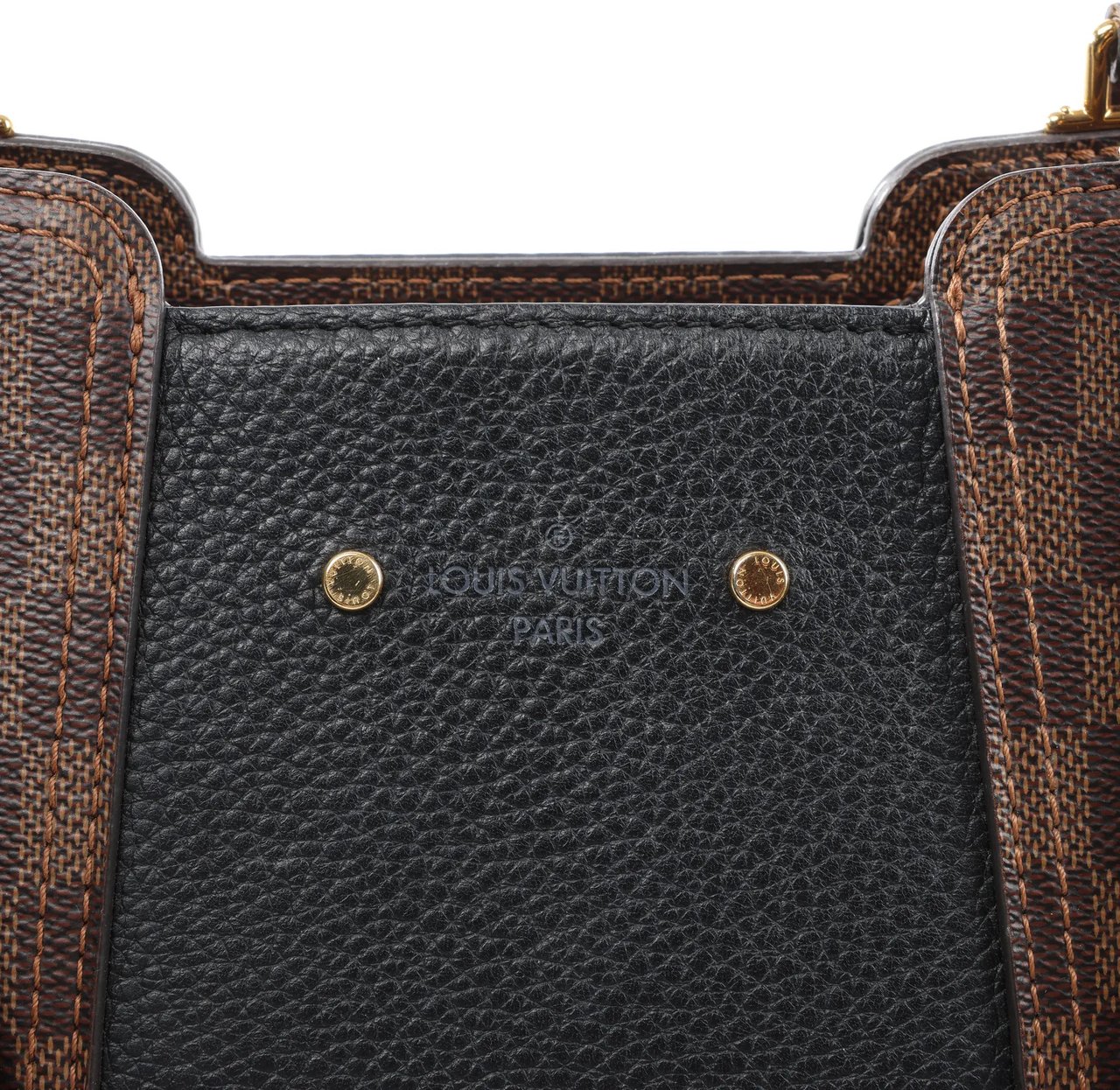 Louis Vuitton Louis Vuitton Jersey MM Damier x Leather 2Way Shoulder Bag in Brown x Black N44023 Divers