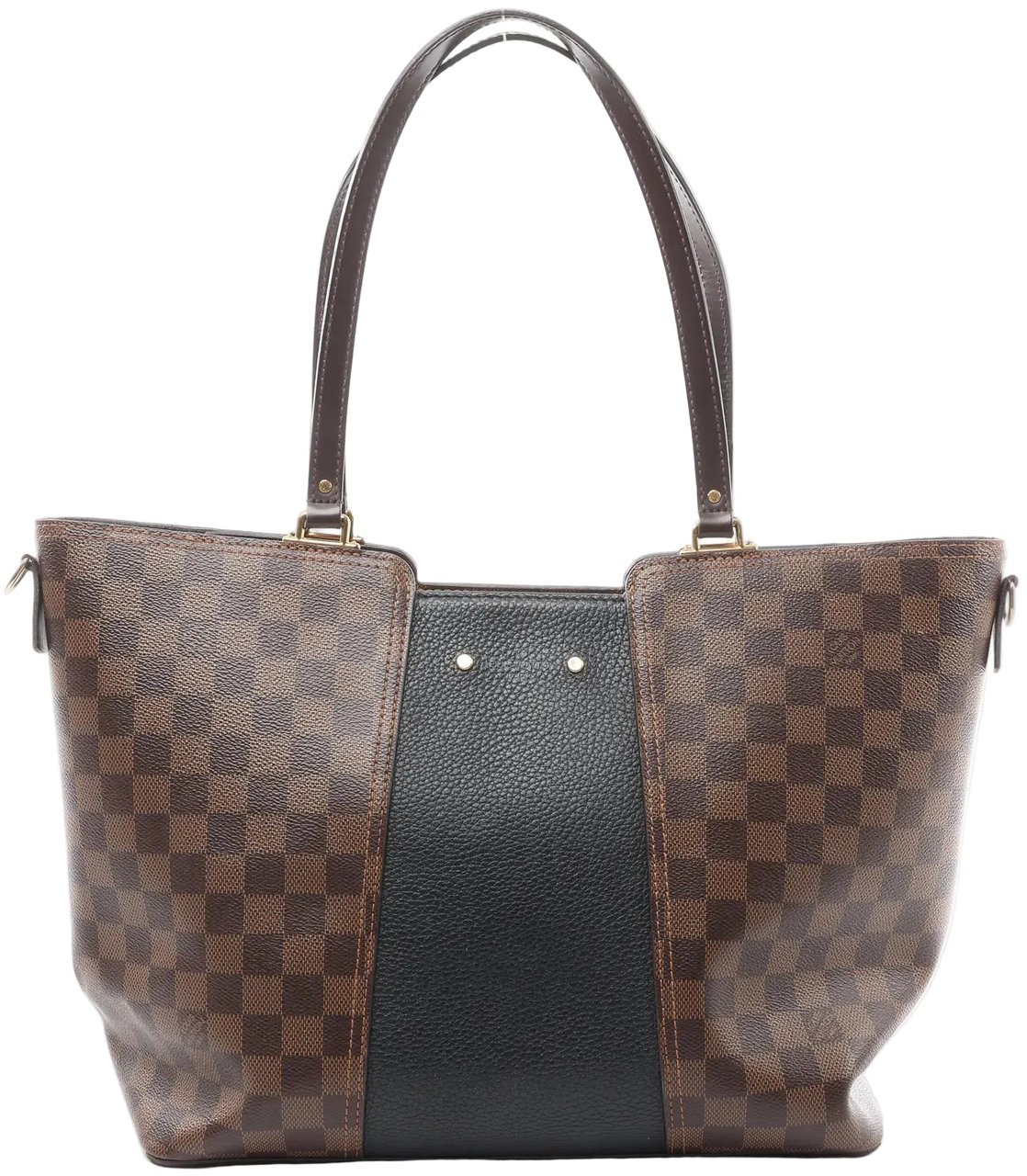 Louis Vuitton Louis Vuitton Jersey MM Damier x Leather 2Way Shoulder Bag in Brown x Black N44023 Divers