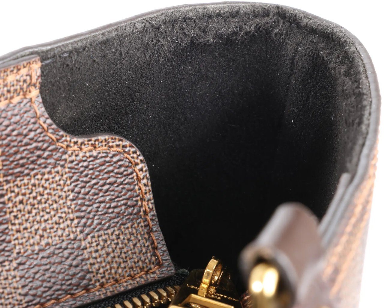 Louis Vuitton Louis Vuitton Jersey MM Damier x Leather 2Way Shoulder Bag in Brown x Black N44023 Divers