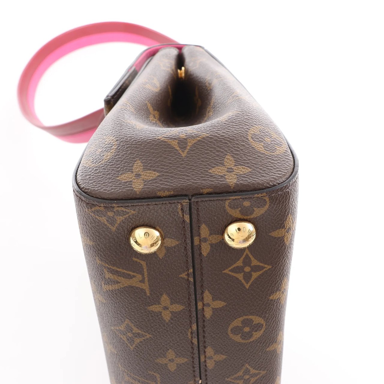 Louis Vuitton Louis Vuitton Cluny BB Monogram Canvas 2Way Handbag in Brown x Pink M42738 Bruin